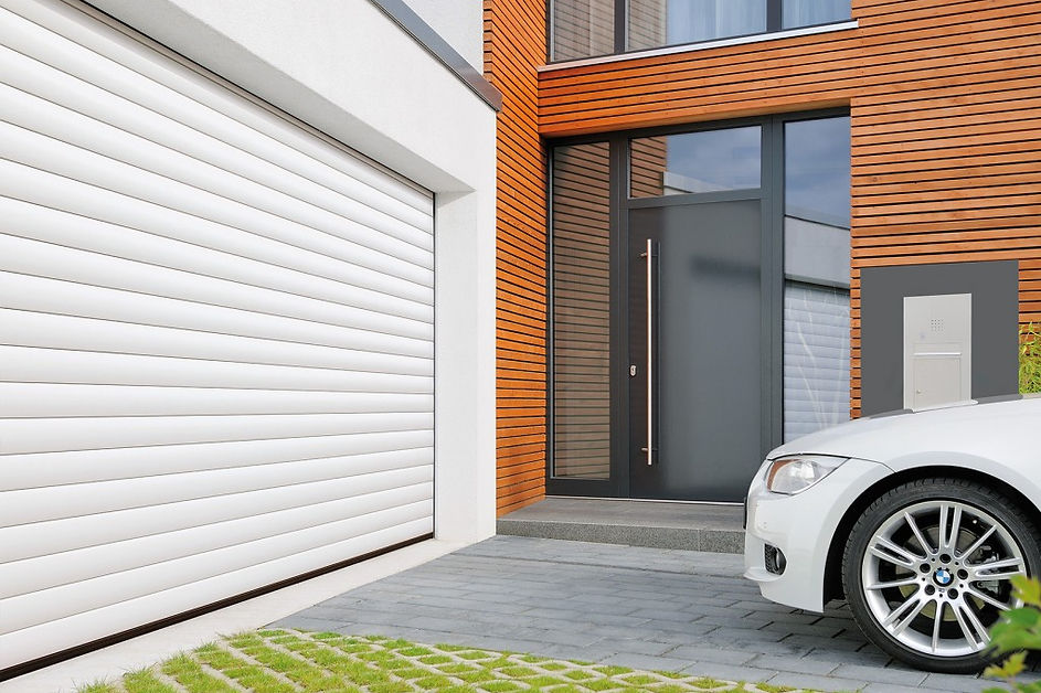 White Roller Garage door