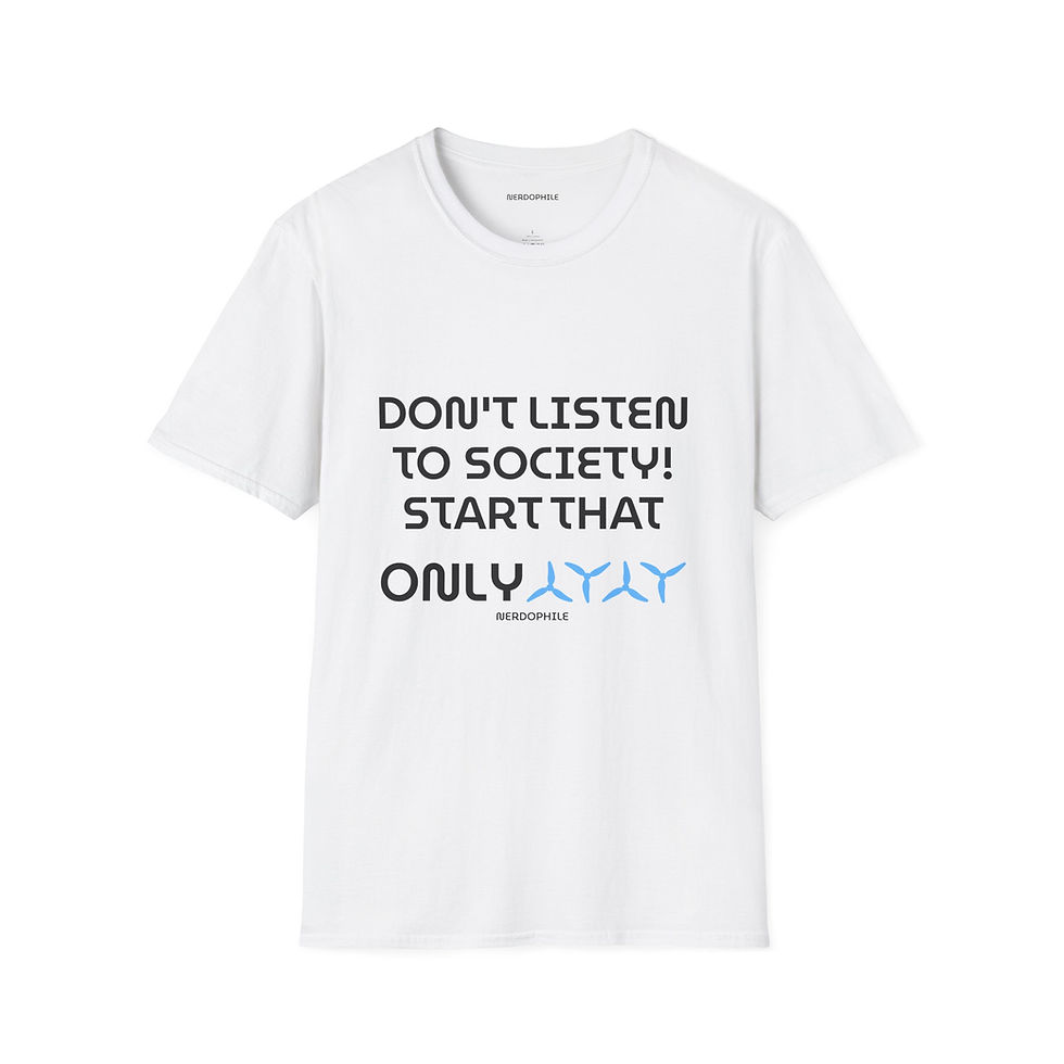 Thumbnail: Don't Listen to Society! Motivational Tee — Graphic Tee