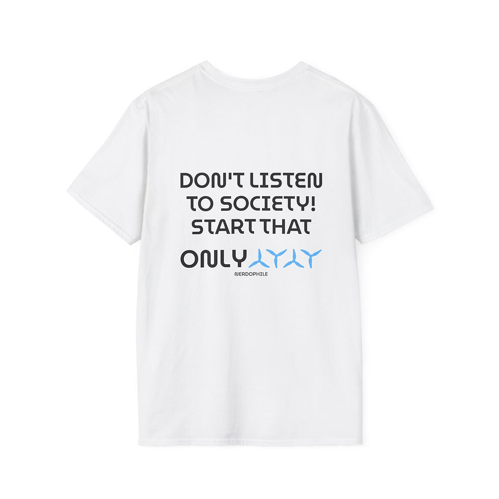Thumbnail: Don't Listen to Society! Motivational Tee — Graphic Tee