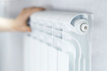 White Radiator Close-Up