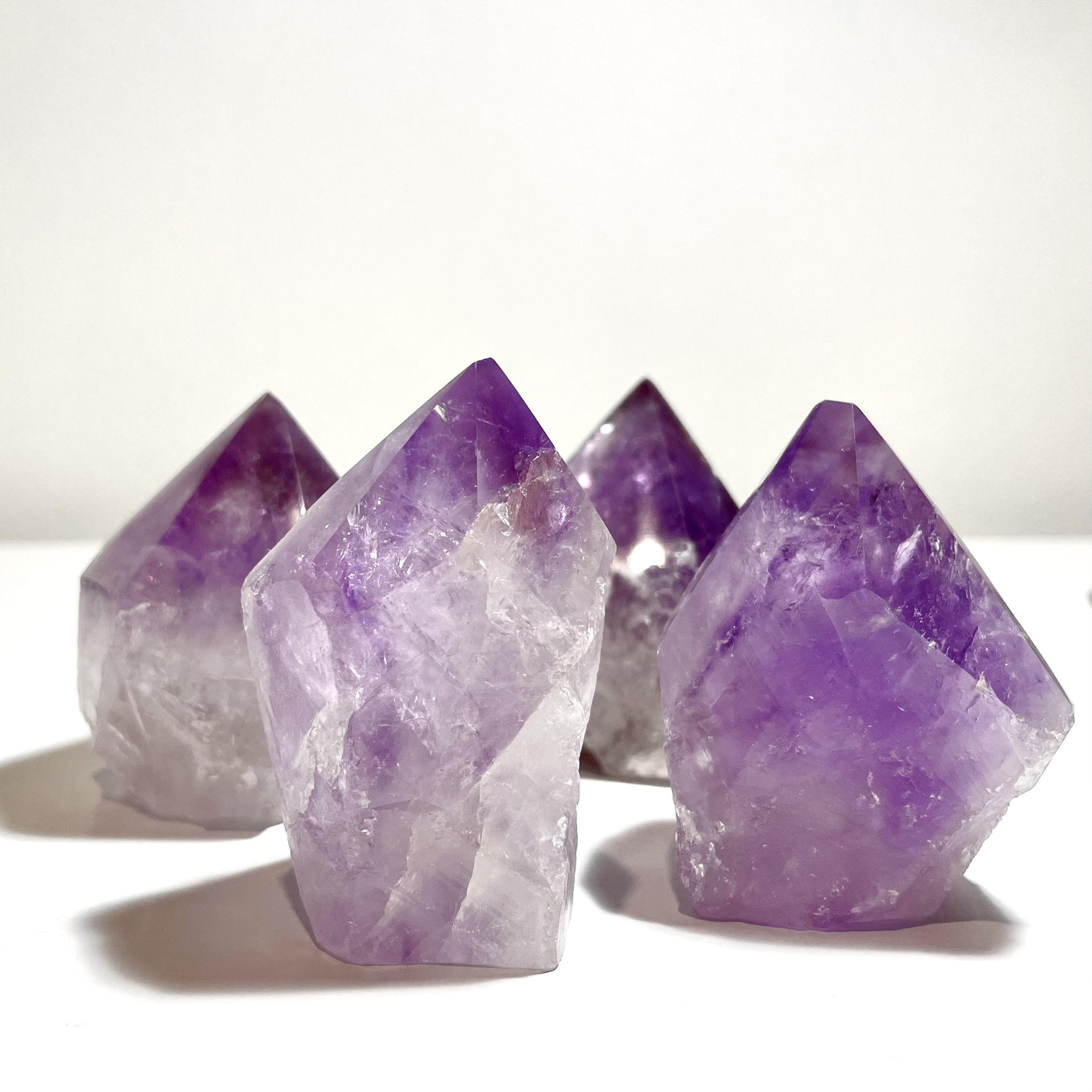 Amethyst Semi Polished Points