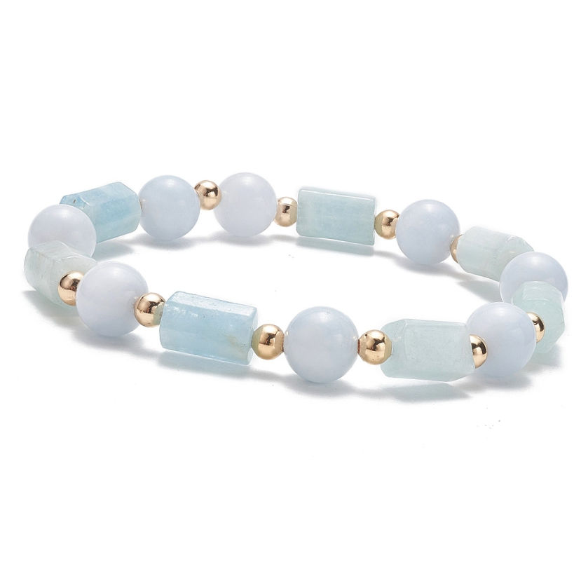 Thumbnail: Aquamarine Beaded Bracelet