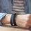 Thumbnail: DOUBLE WRAP WRISTBAND : BLACK