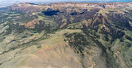 Aerial view of Carter Mountain, Wyoming, which is protected by the 2001 Roadless Rule.