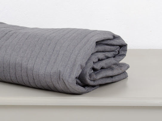 Grey Brown Cotton King Bed Cover