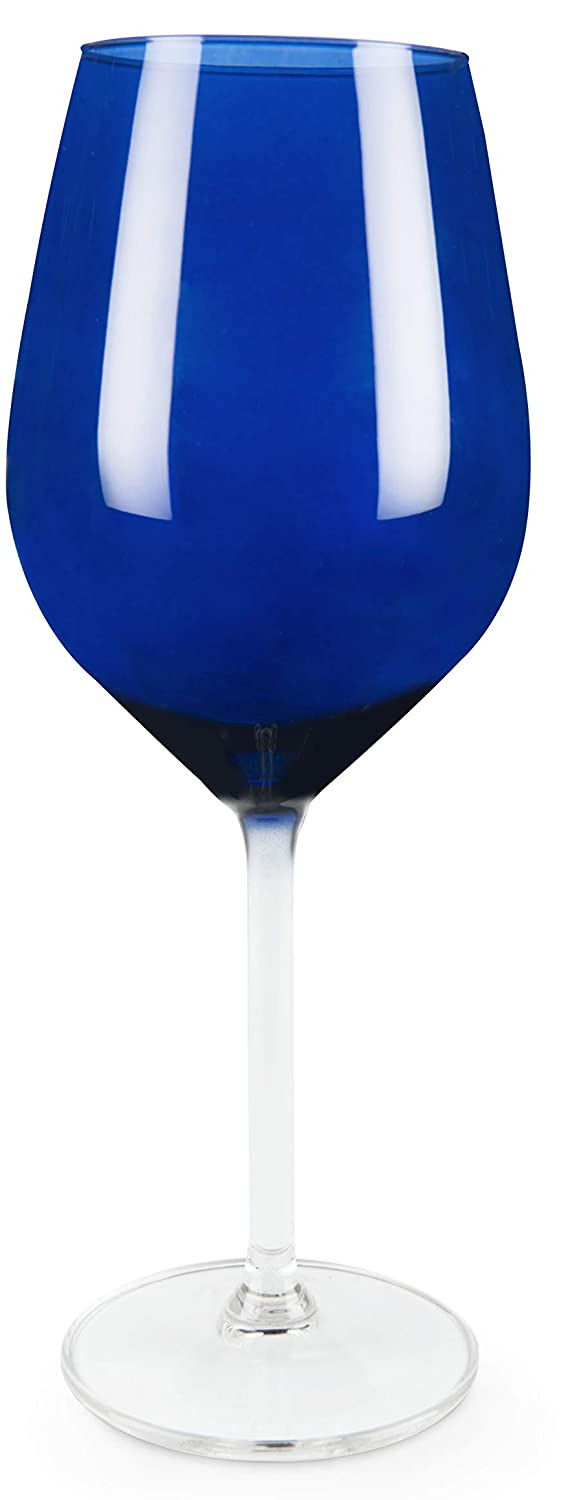 Thumbnail: Excelsa Cobalto Set of 6 Wine Glasses, Glass, Blue