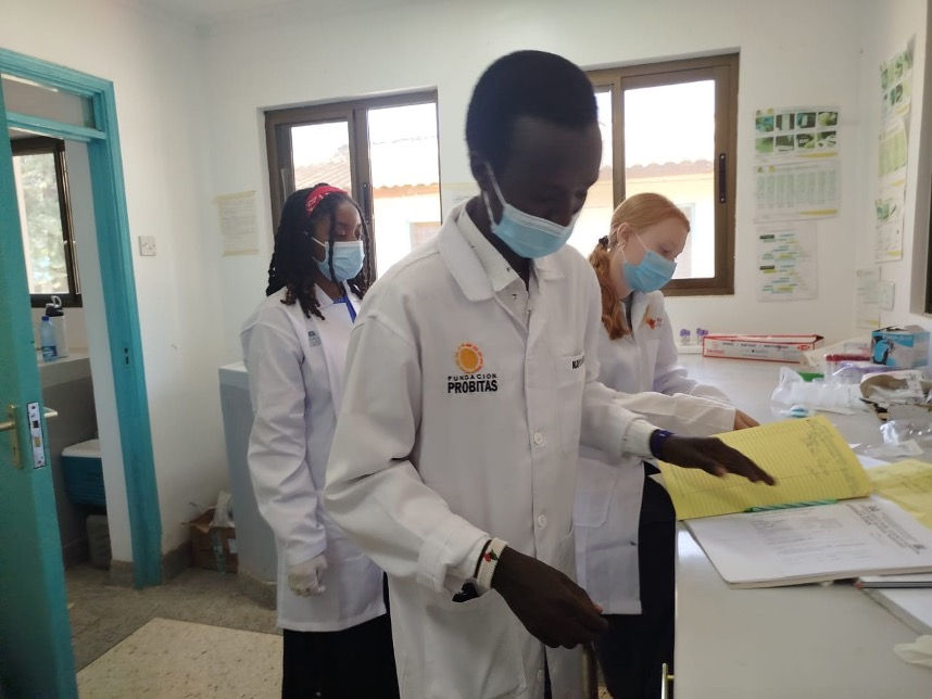 Pictured: Laboratory testing at Chemolingot Sub county Hospital