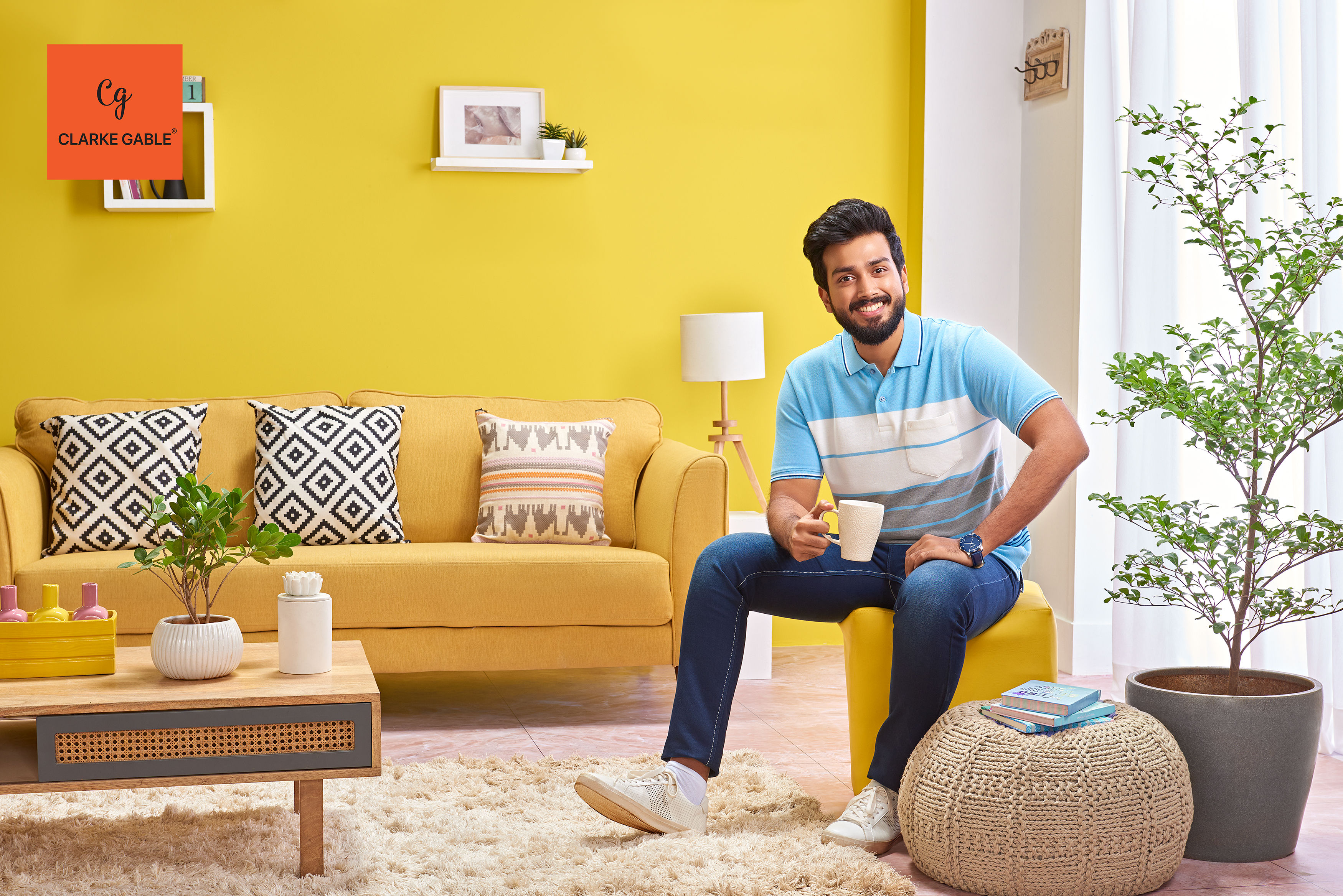 ClarkeGable -  Polo Collar T Shirt