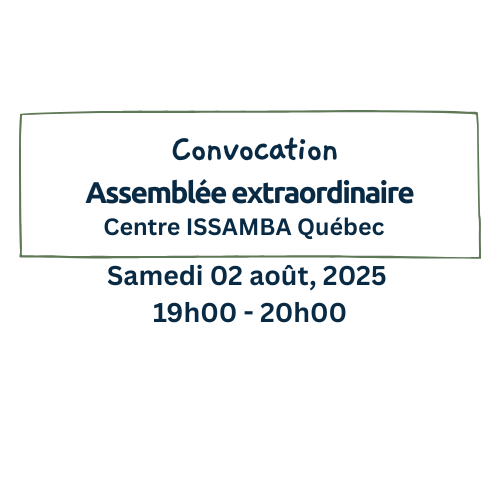 Assemblée Générale - AACCCS-ISSAMBA CENTRE