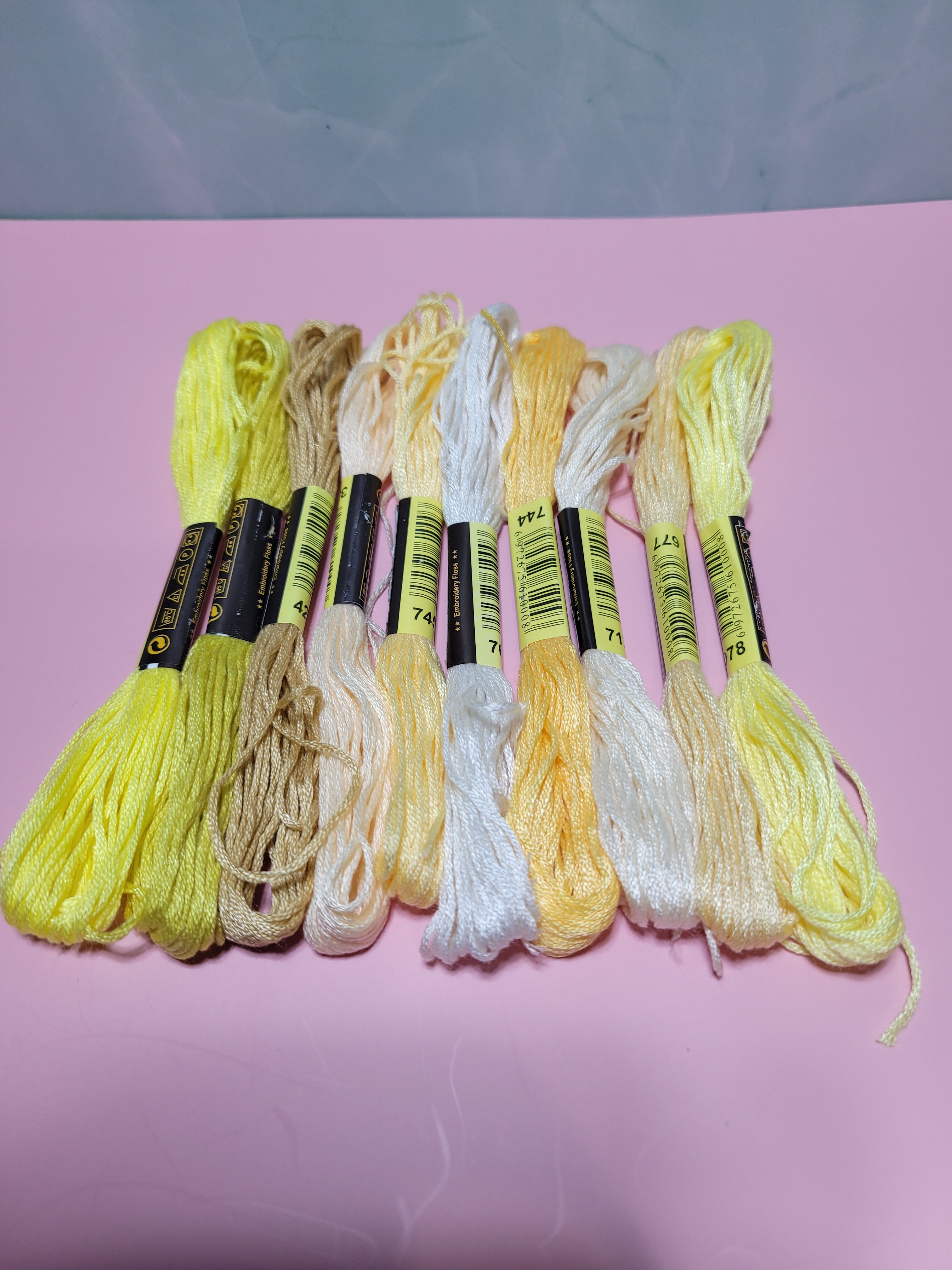 Embroidery Thread – Lot of 10 Skeins | Assorted Colors