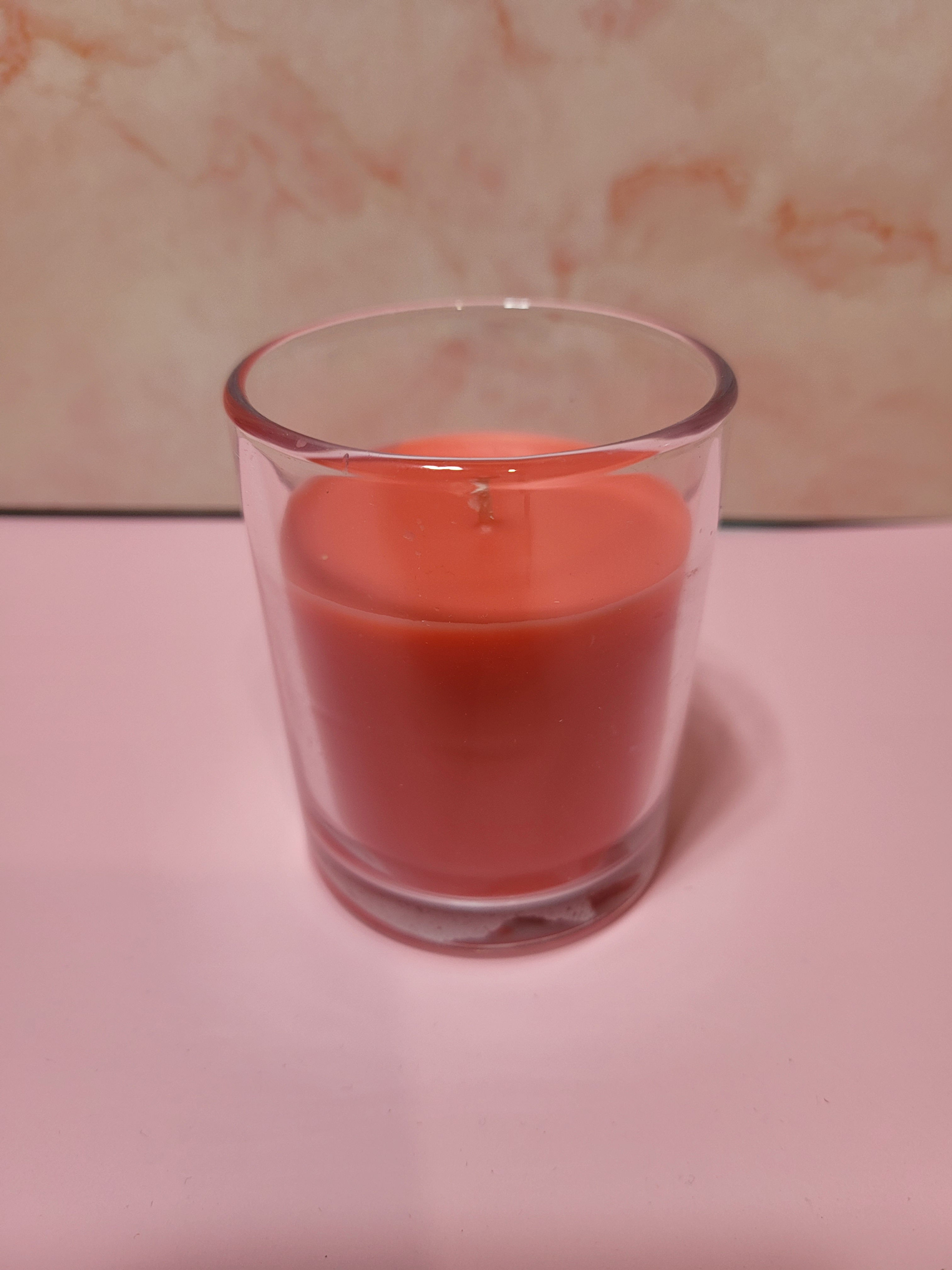 Crimson Citrus Candle – Glass Jar Wood Lid 3oz
