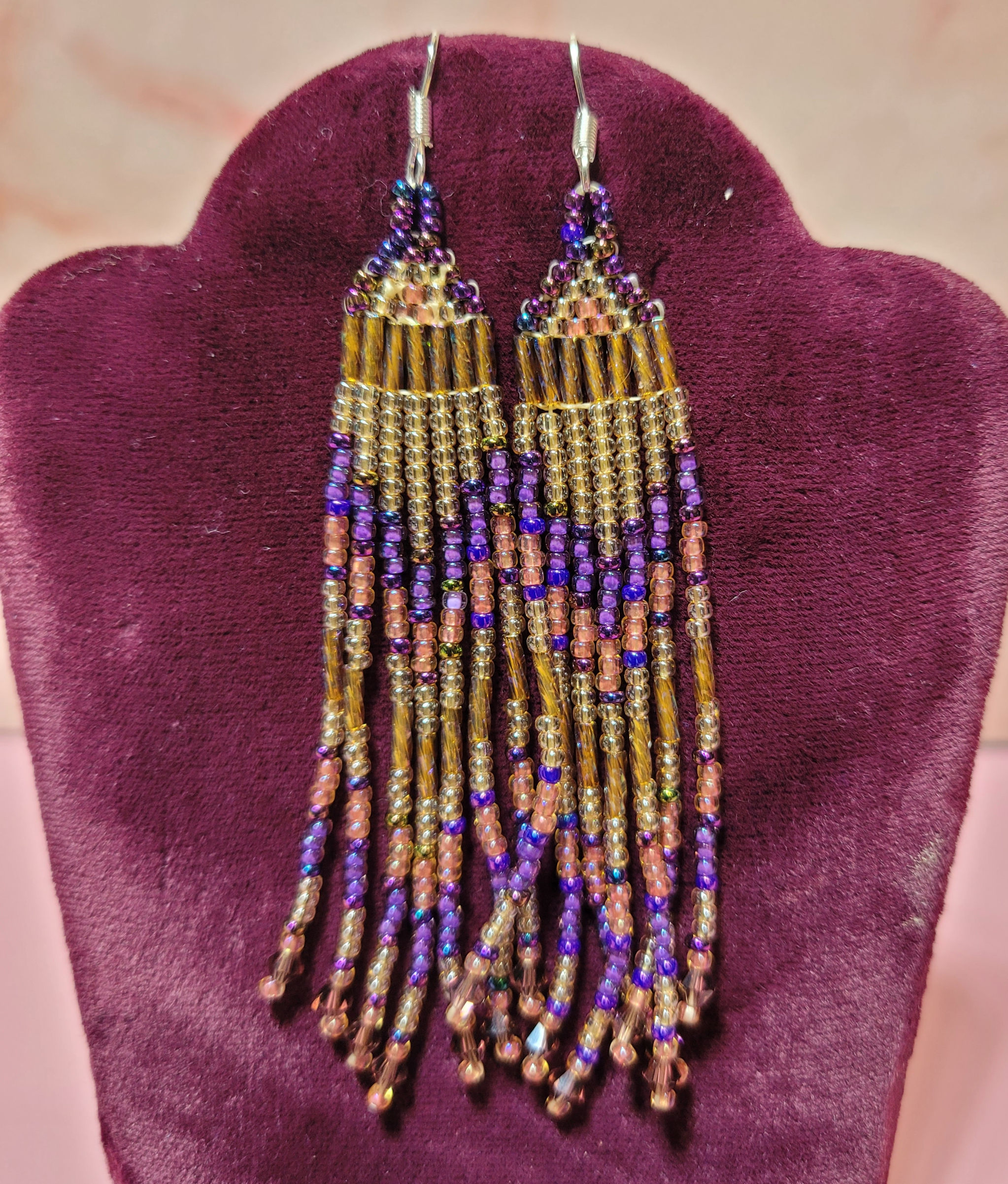Handmade Seed Beaded Earrings – Unique Boho Jewelry
