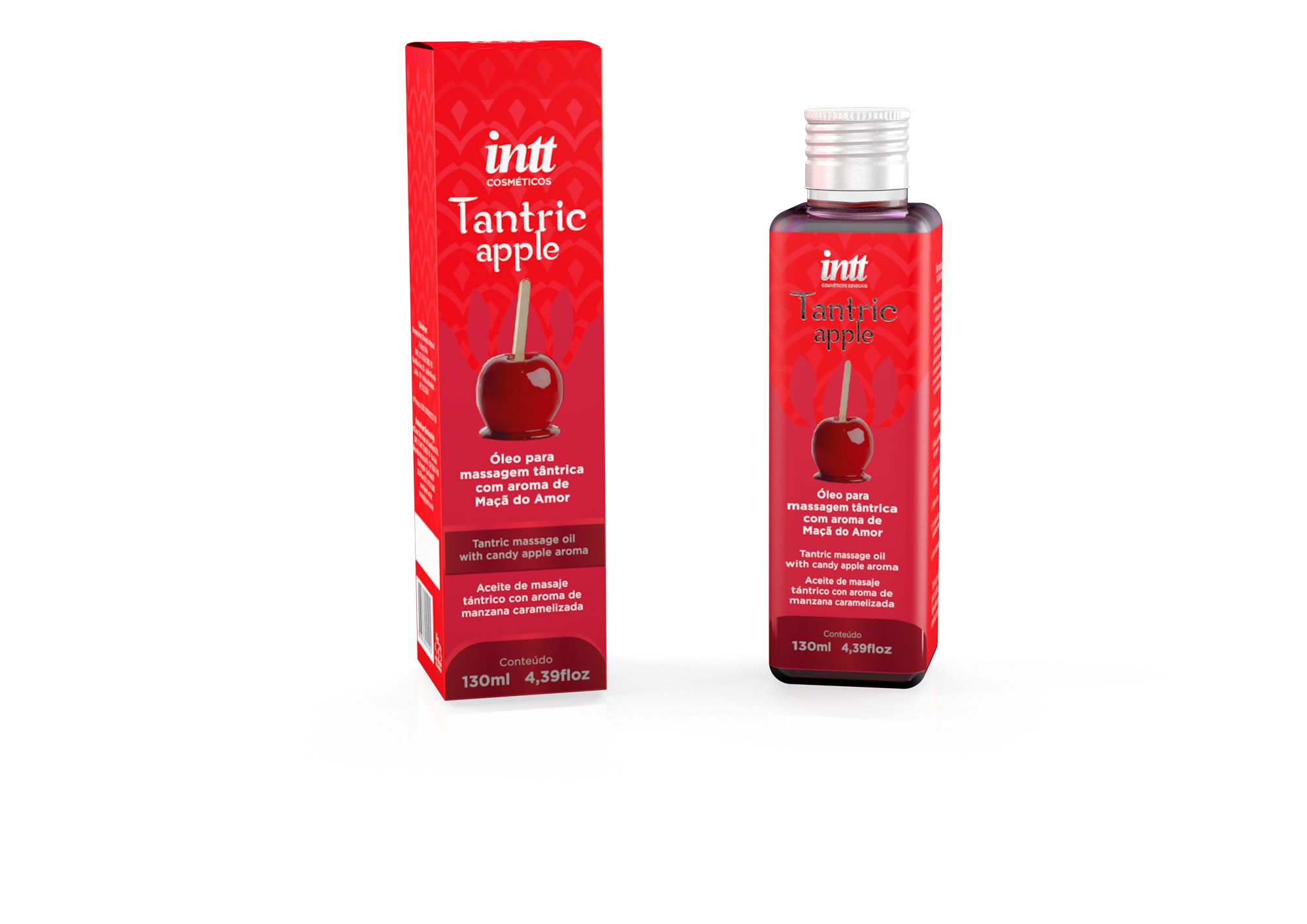 ÓLEO TANTRIC APPLE AROMA MAÇÃ DO AMOR 130ML - INTT