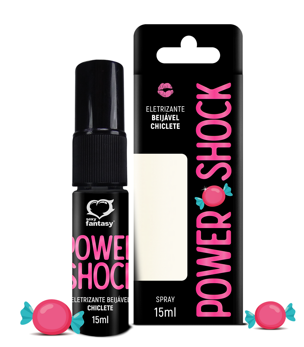 Gel Power Shock Beijável 15 ml - Chiclete