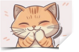 המחשה של מדבקת סקירה - חתול