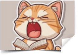 המחשה של מדבקת סקירה - חתול