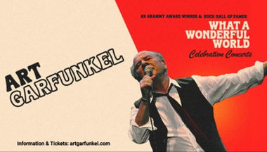 Art Garfunkel の2026年世界巡回コンサートの公式ツアーポスター。