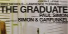 “The Graduate” lettering on the cover of the 180-gram vinyl reissue by Simon & Garfunkel.