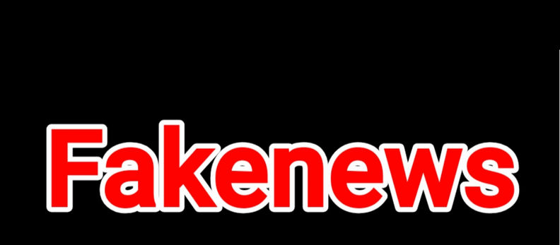 Fundo preto com o texto vermelho "Fake News" contornado em branco – representa desinformação digital, conteúdos manipulados e mídias geradas por IA nas redes sociais.