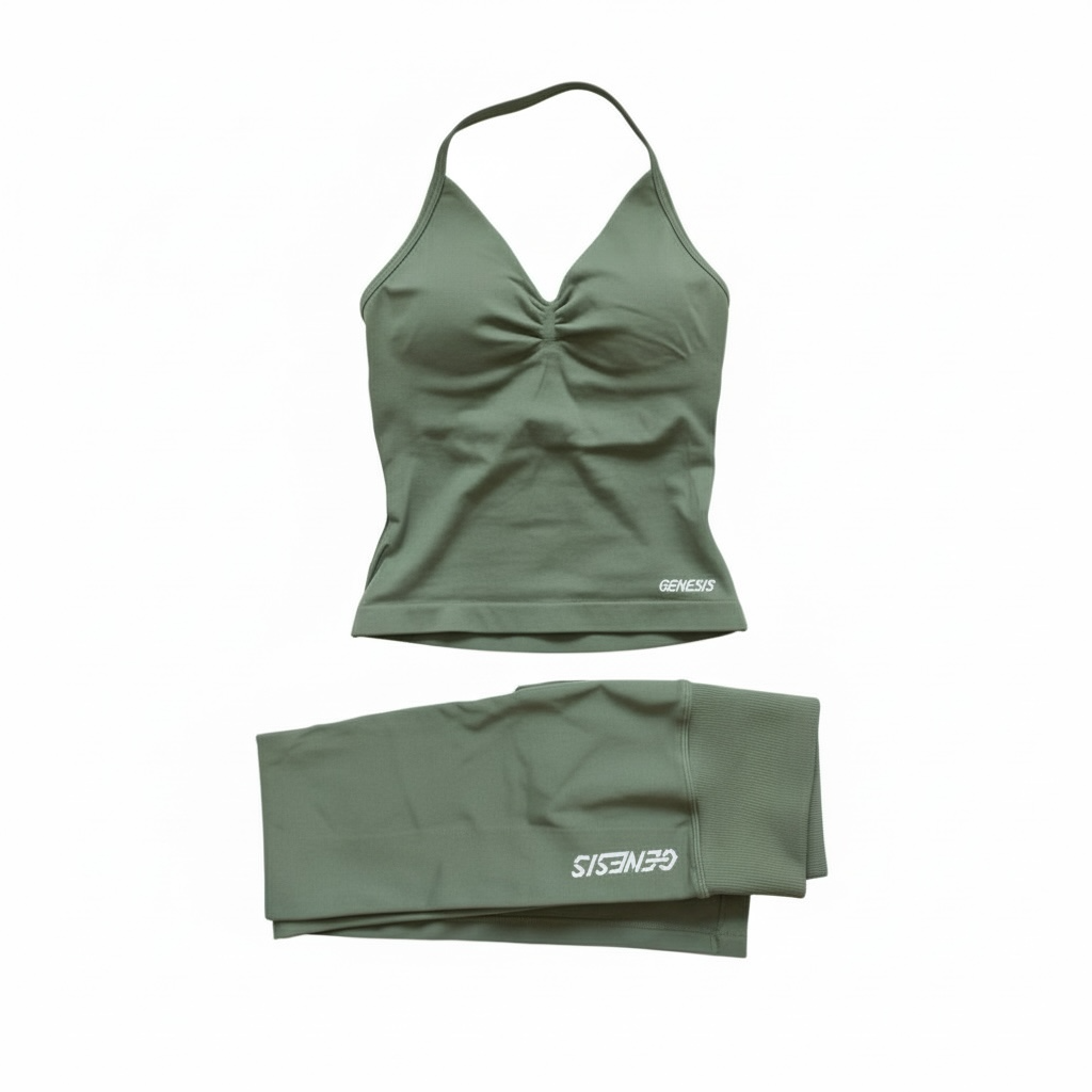 Signature Leggings Set Sage Olive Green