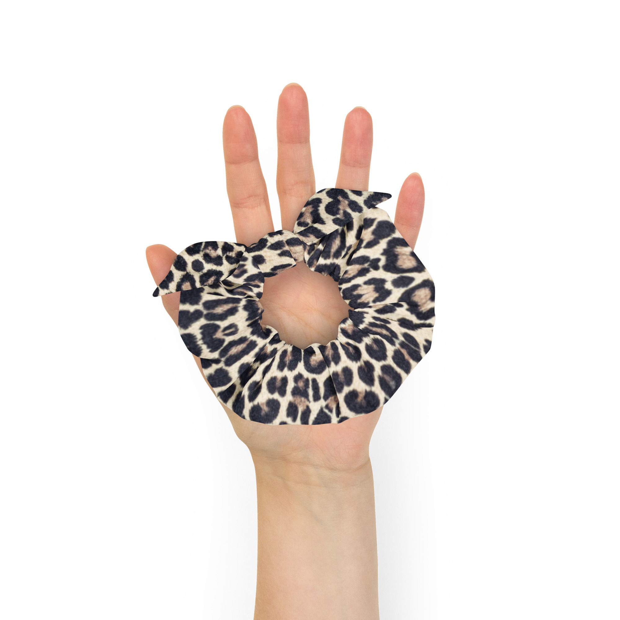 Recycled Leopard Print Scrunchie