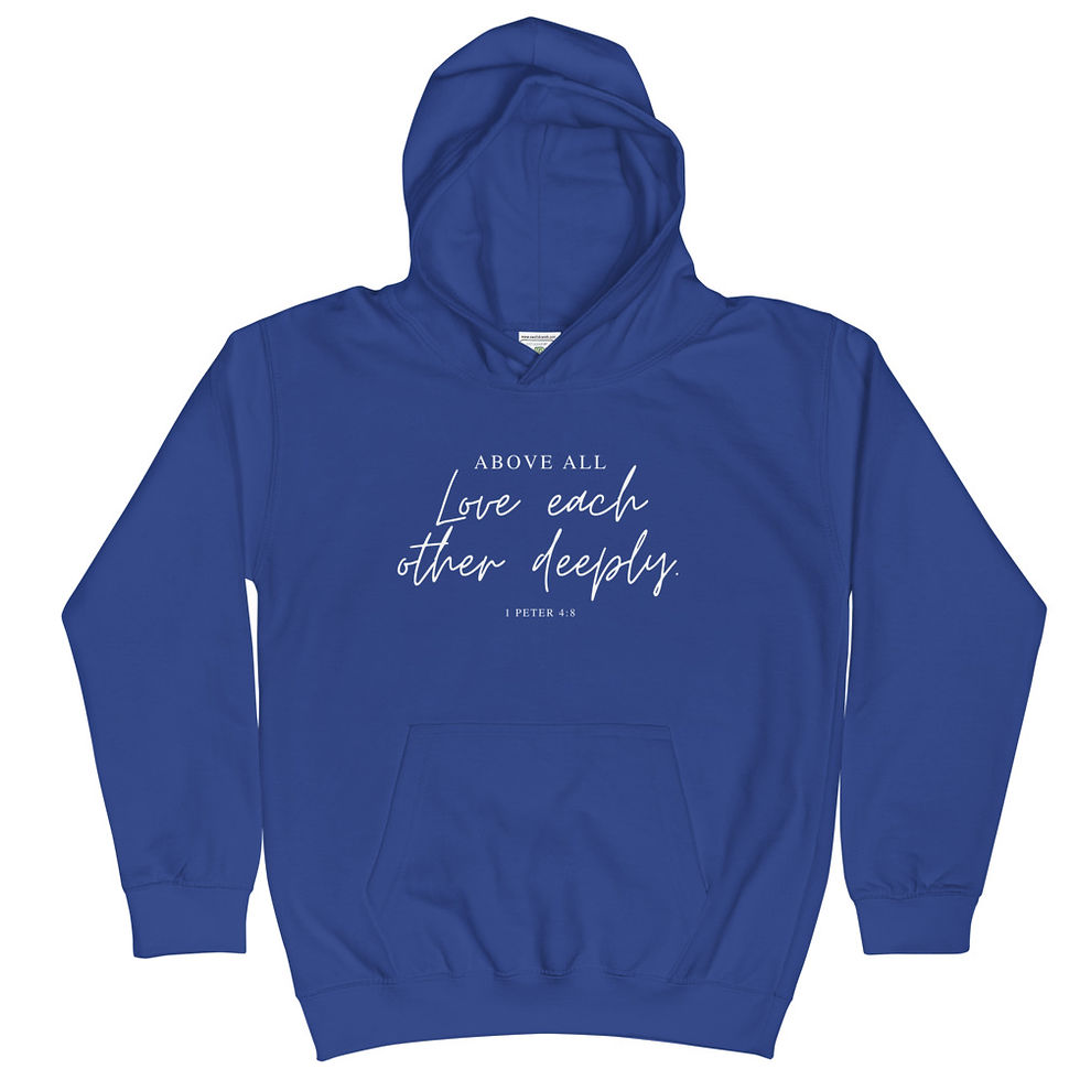 Thumbnail: Love Deeply Kids Hoodie