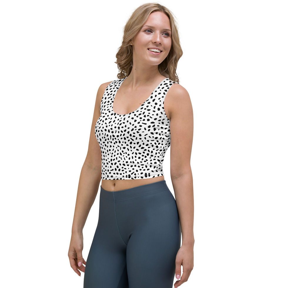 Thumbnail: Scattered Dots Fitness Crop Top