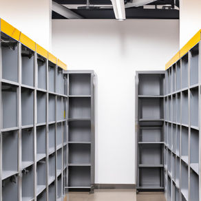 The changing role of storage in modern office interiors.
