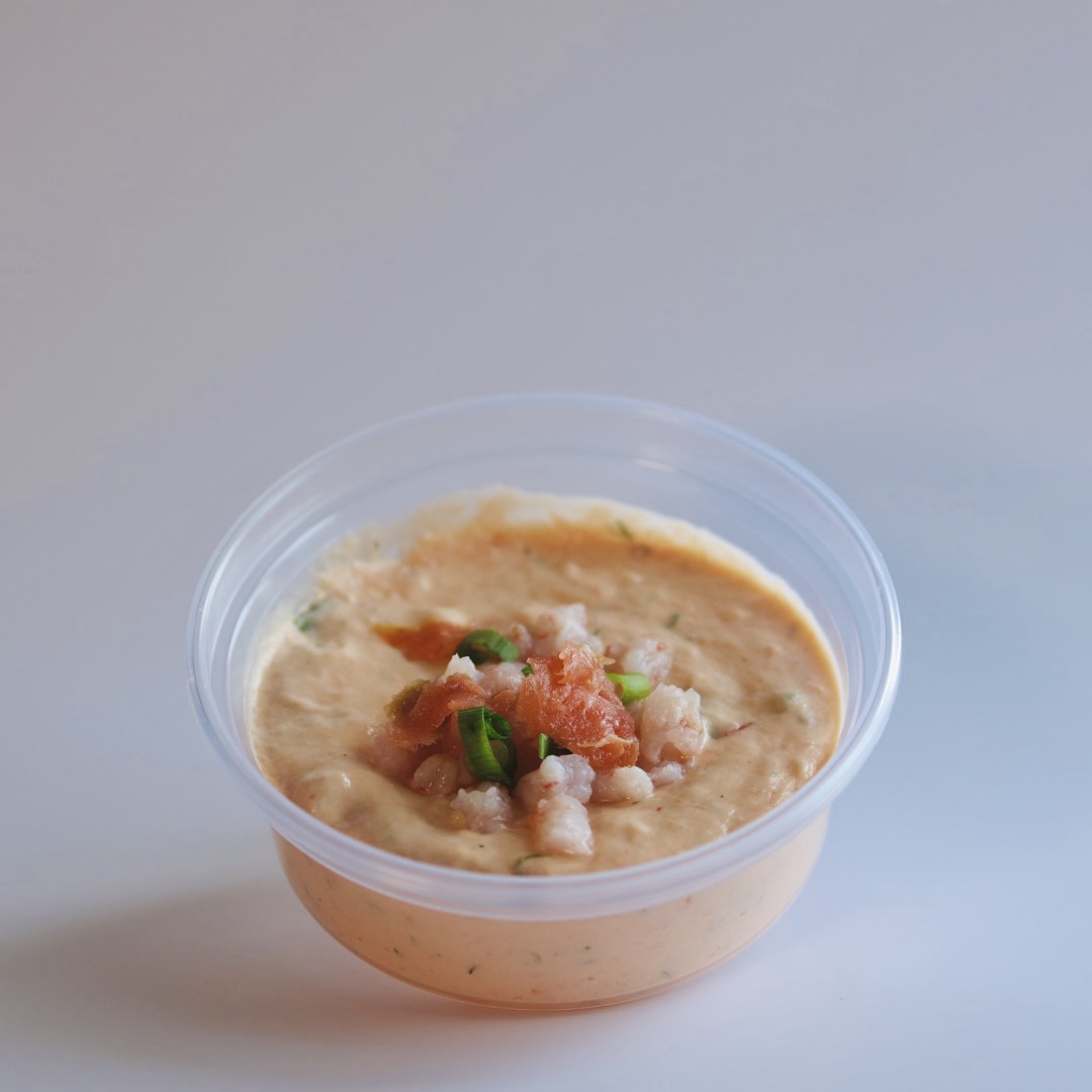 Mousse aux crevettes & saumon fumé
