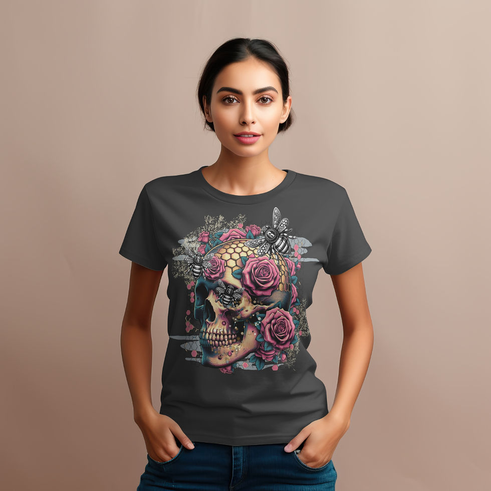 Honey G Skull Graphic Tee
