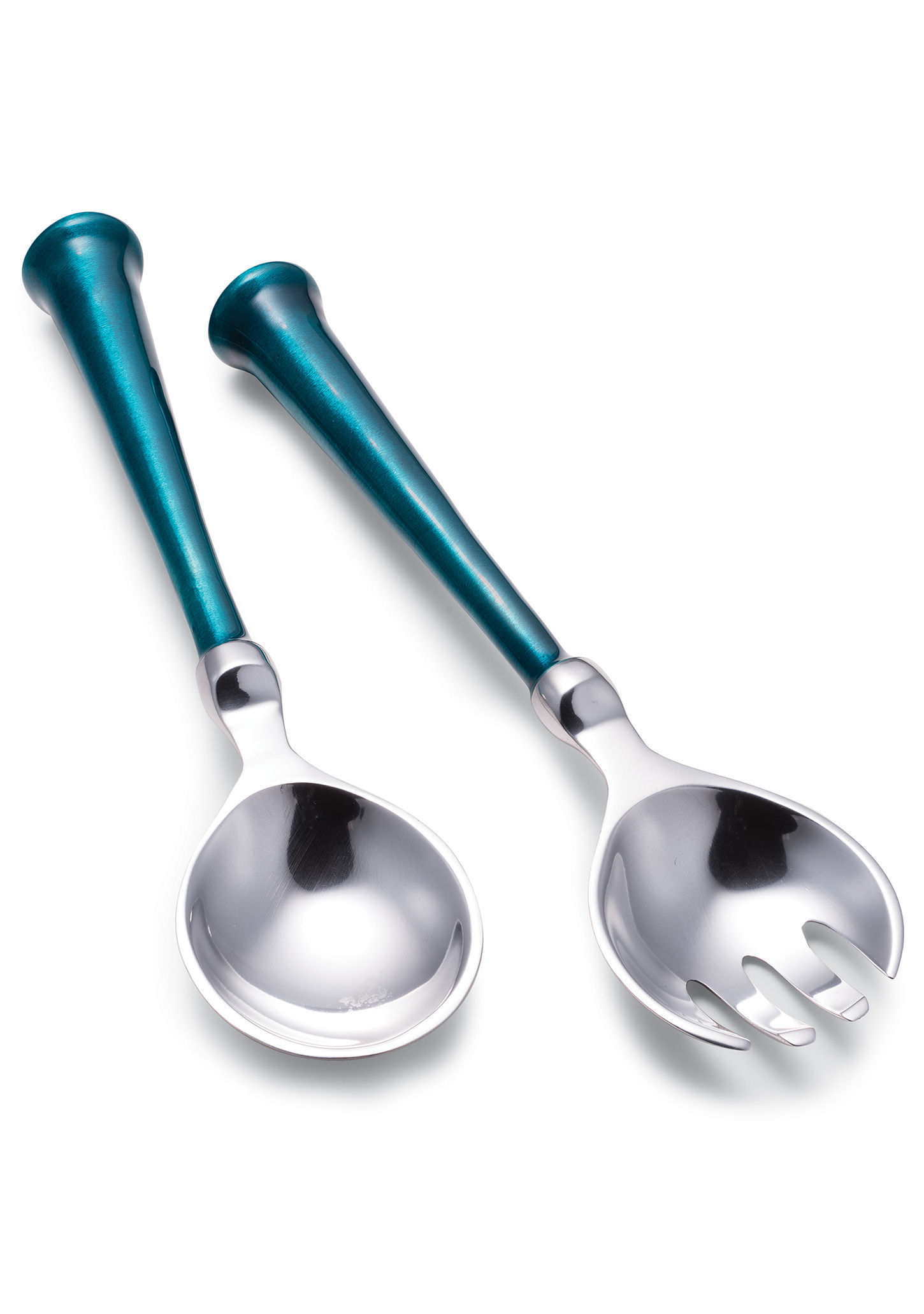 Recycled Handmade Fairtrade Serving Spoons - Teal