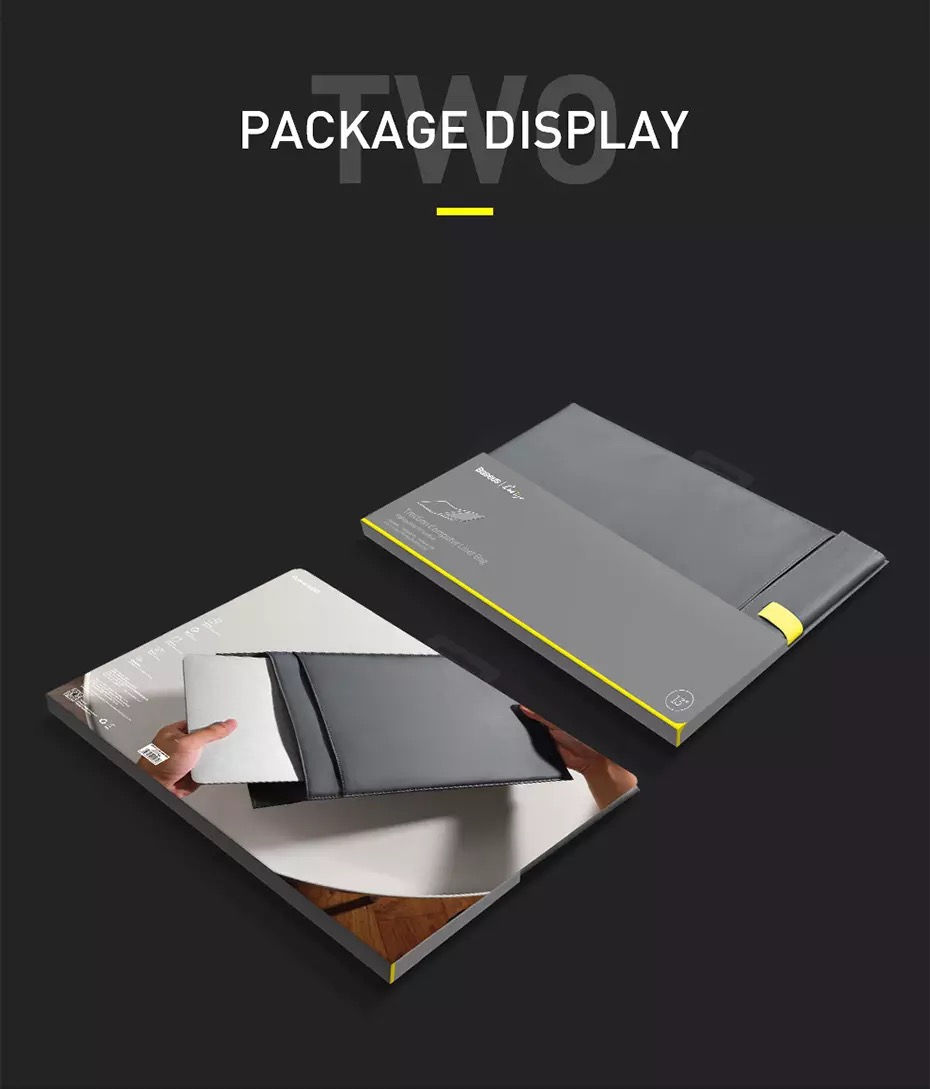 الصورة المصغرة: شنطة لابتوب مغناطيسية - رمادي Baseus