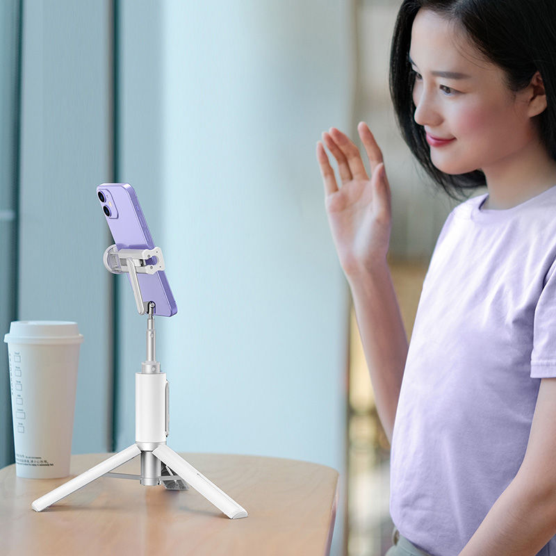 الصورة المصغرة: بيزوس- ترايبود للجوال و عصى سيلفي- أزرق