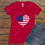 Thumbnail: USA Flag Inspired Heart Womens T-shirt