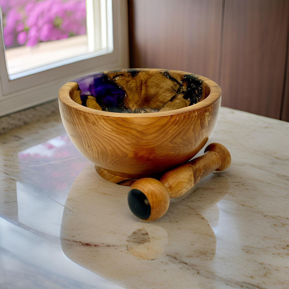 Yew Pestle and Mortar