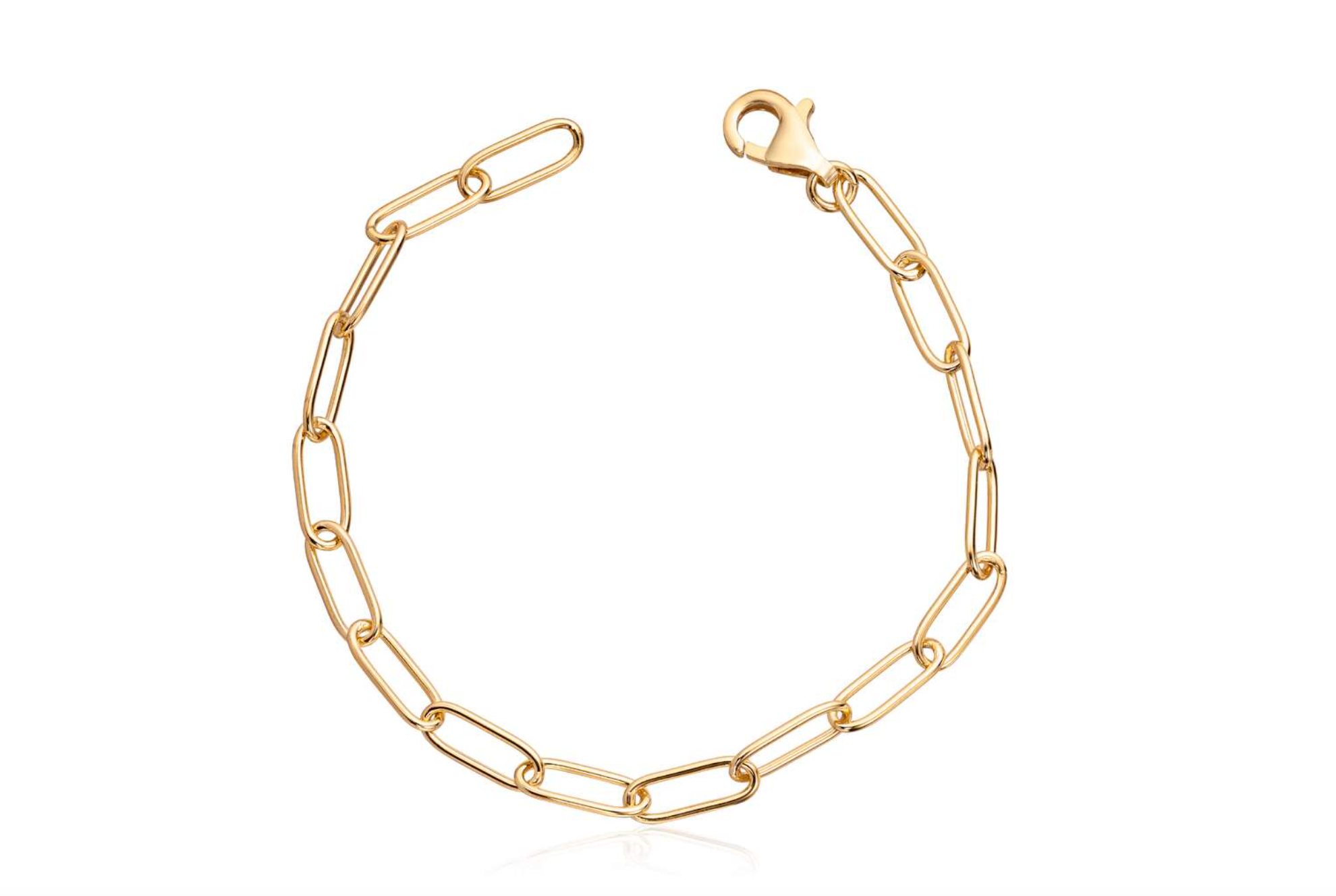 LENKE i forgylt sølv