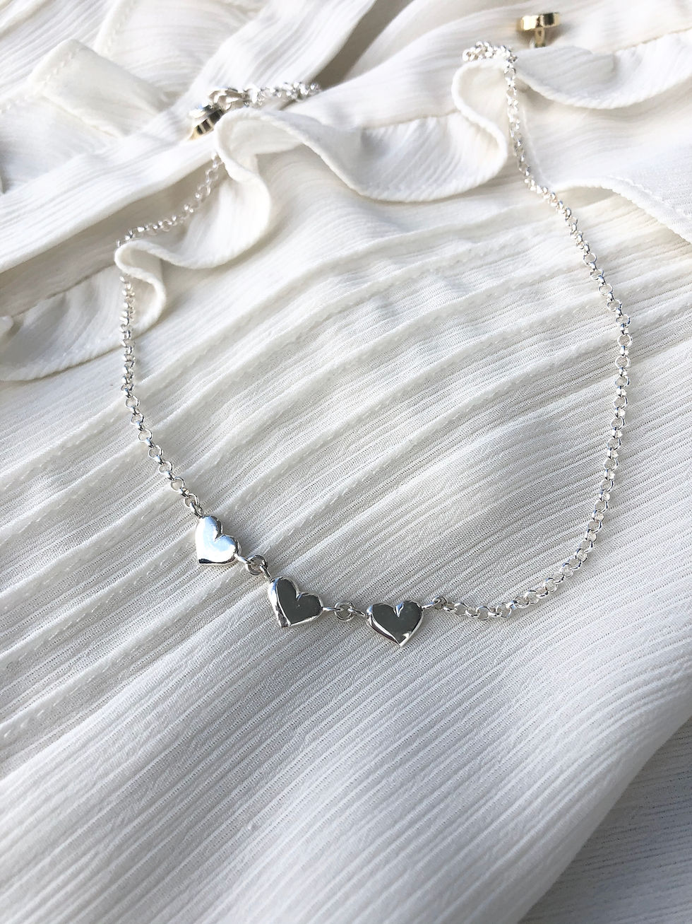 Miniatyrbilde: FAITH hjerte sølvanheng