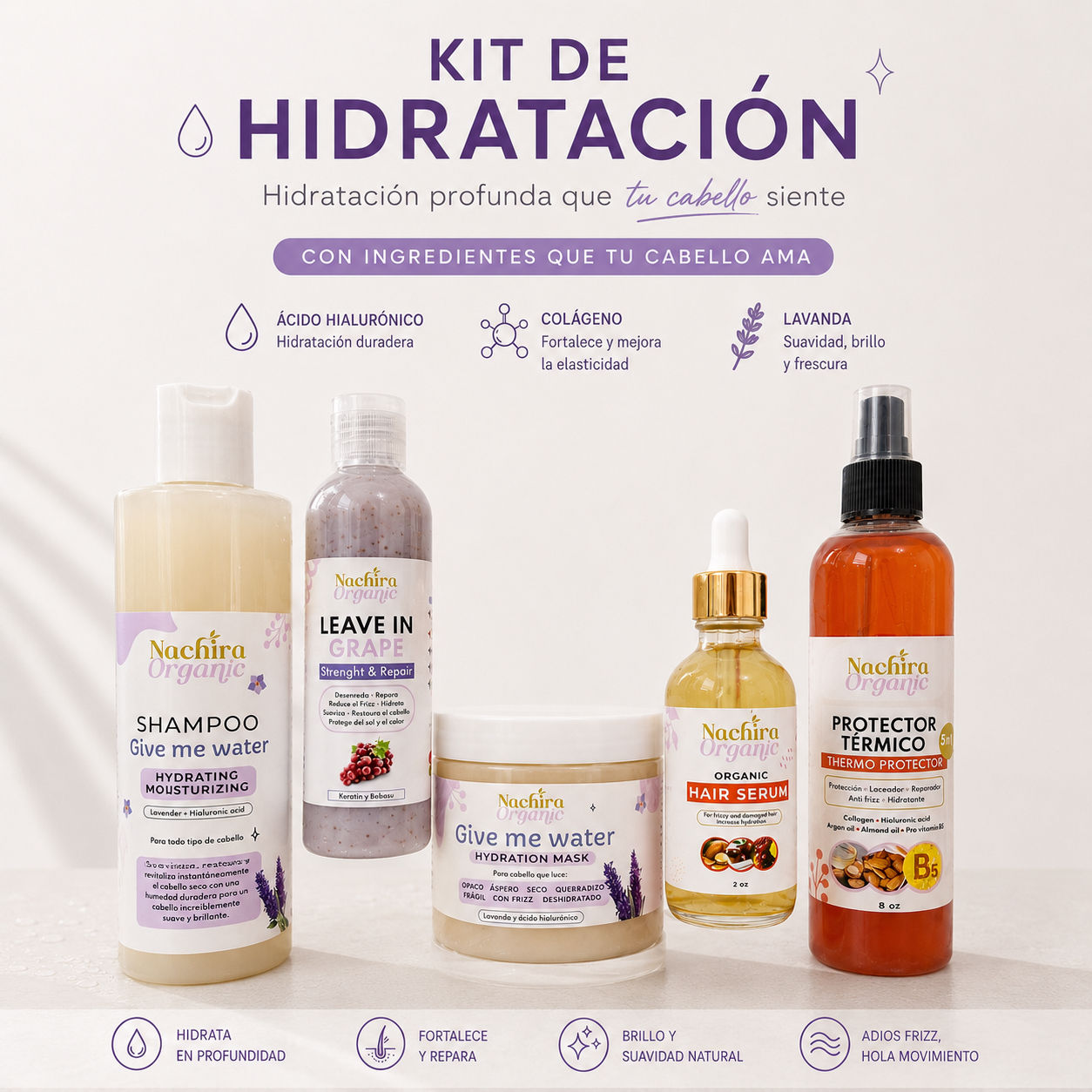 NECESITAS UN CABELLO HIDRATADO Y SUAVE? 5 pasos para ti