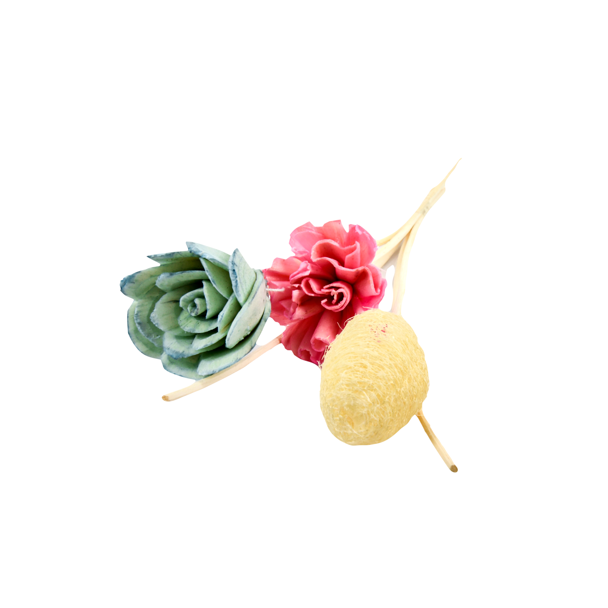Reed Stick Sets with Flowers - Large 35 cm