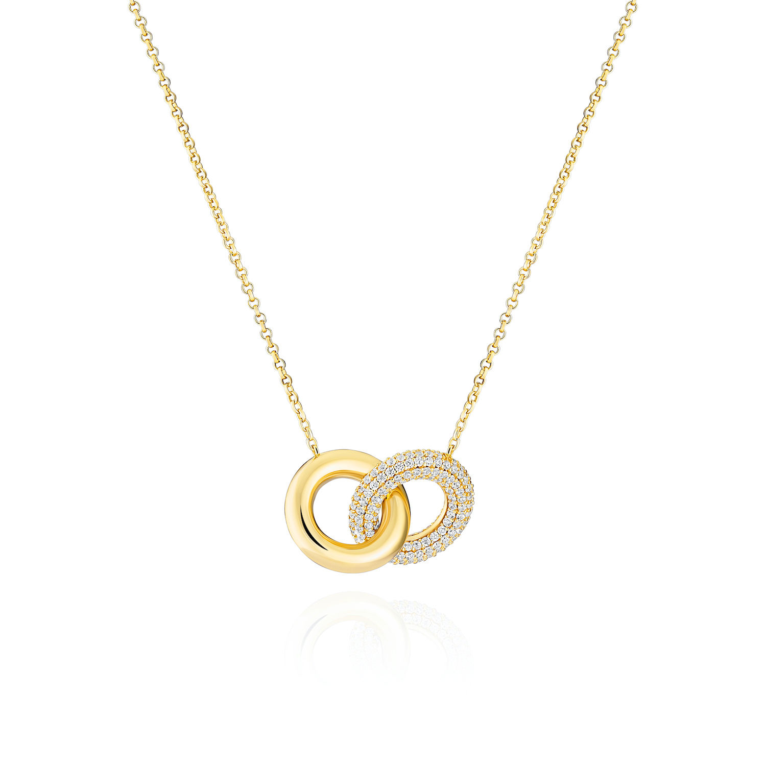 Carrara Due Piccolo Necklace in 18K Gold Plated