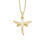 Thumbnail: Dragon Fly Pendant - 18K Gold Plated
