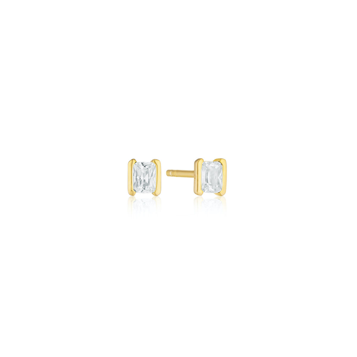 Earrings Roccanova Piccolo with White Zirconia in 18K Gold Plated