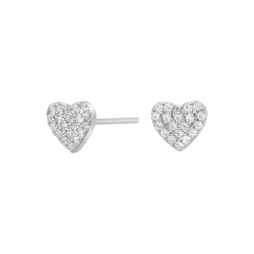 Rhodium Silver Earrings Dianor