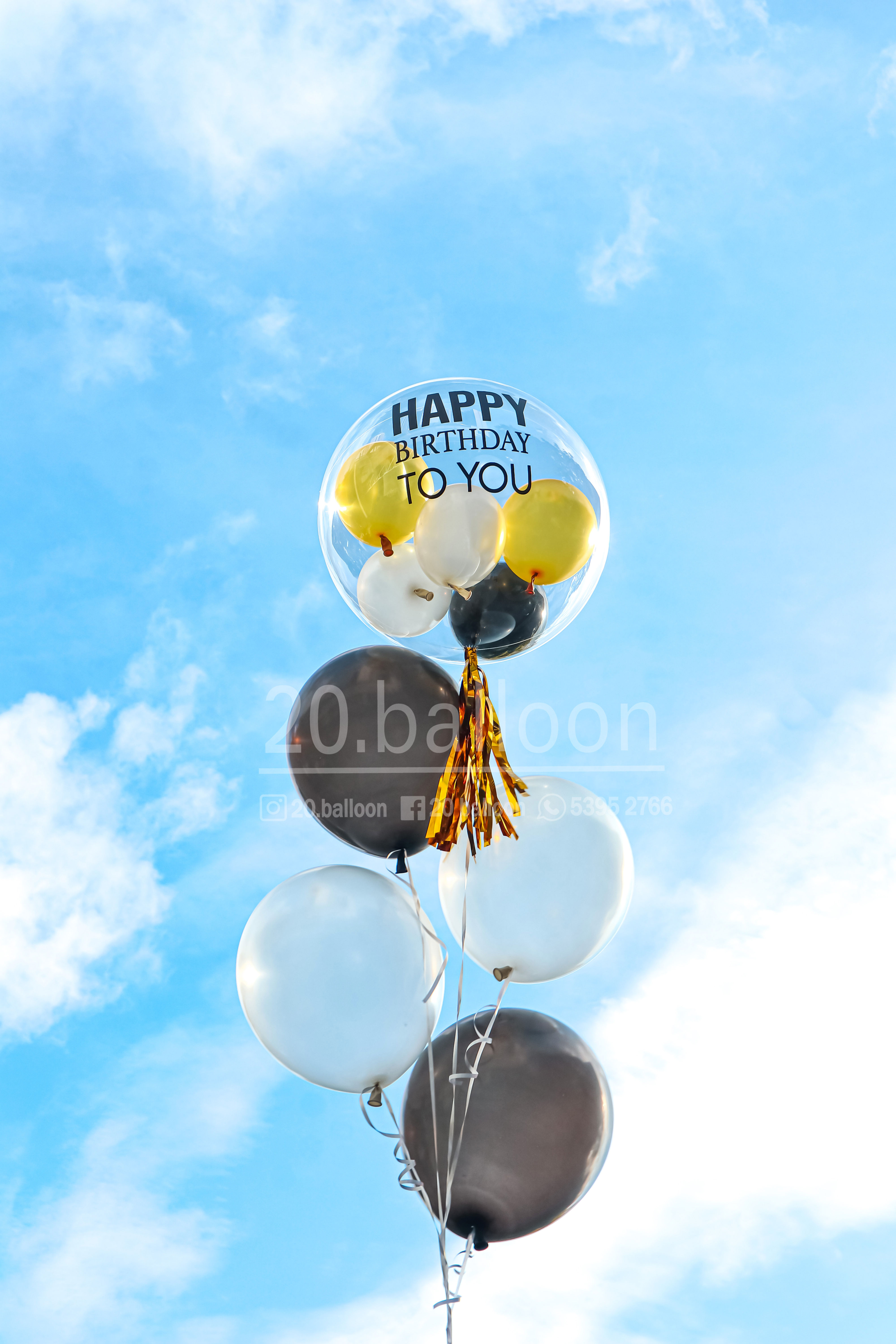 畢業氣球束套裝 | Mini Balloon Filled Balloon Bouquet 3 (可轉色/字句)