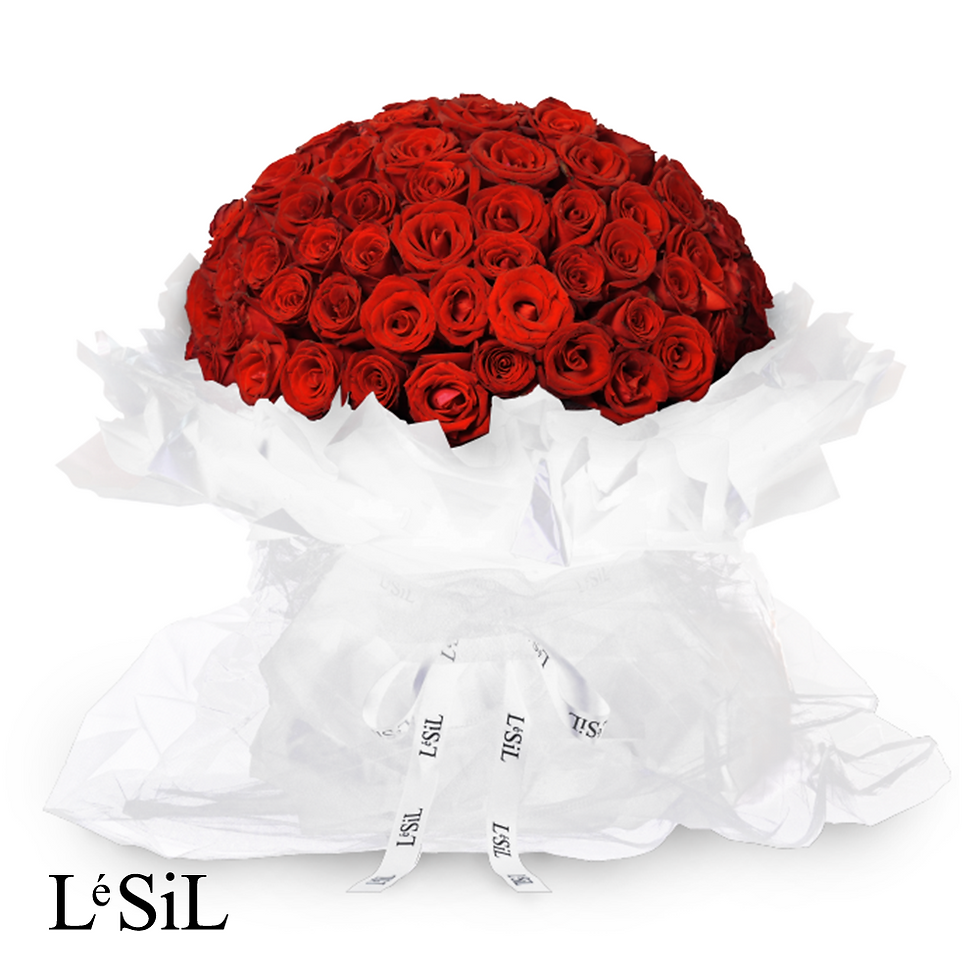 LéSiL 99支頂級玫瑰鮮花束 | 99 Premium Fresh Rose Bouquet