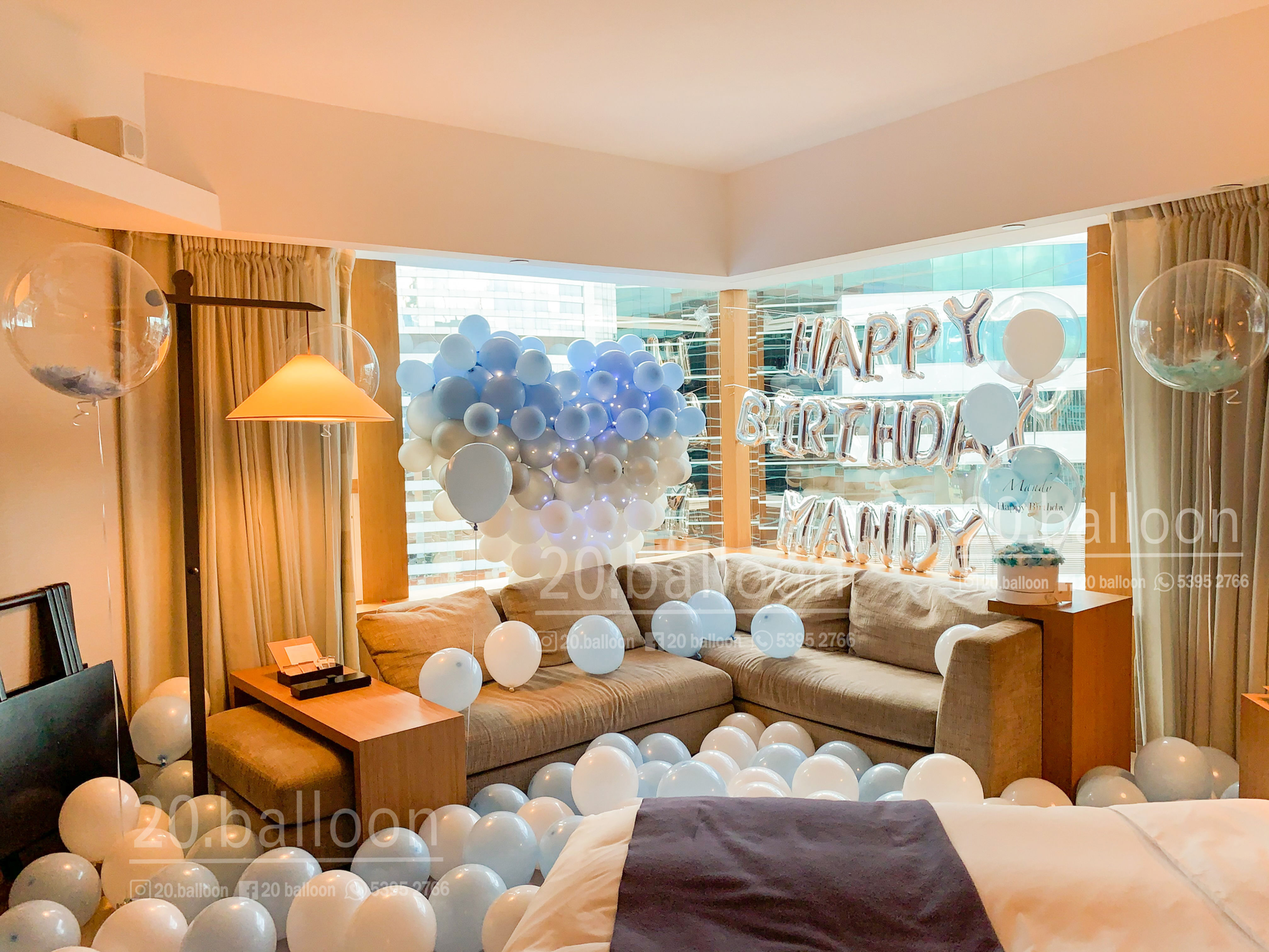 The Upper House 奕居 氣球套裝參考 | Big Balloon Heart Set K (可轉色)