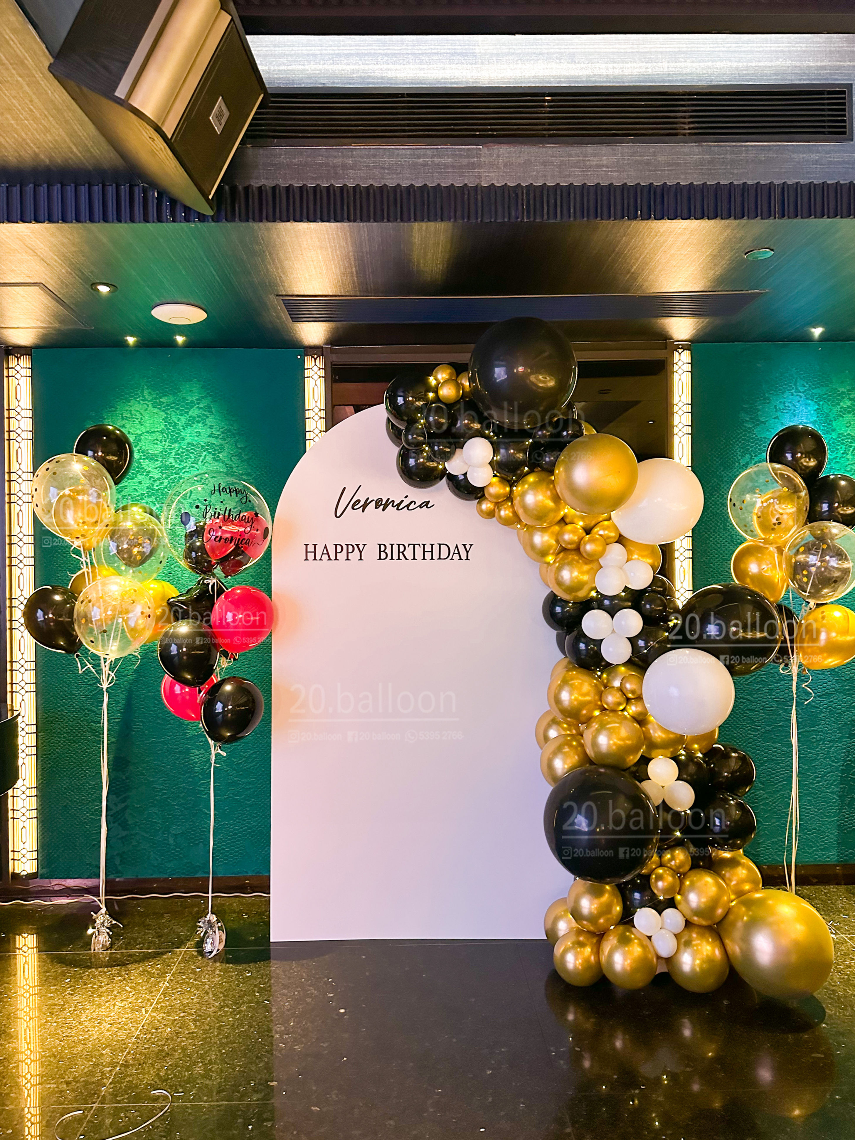 生日氣球佈置套裝 | Balloon Garland 12