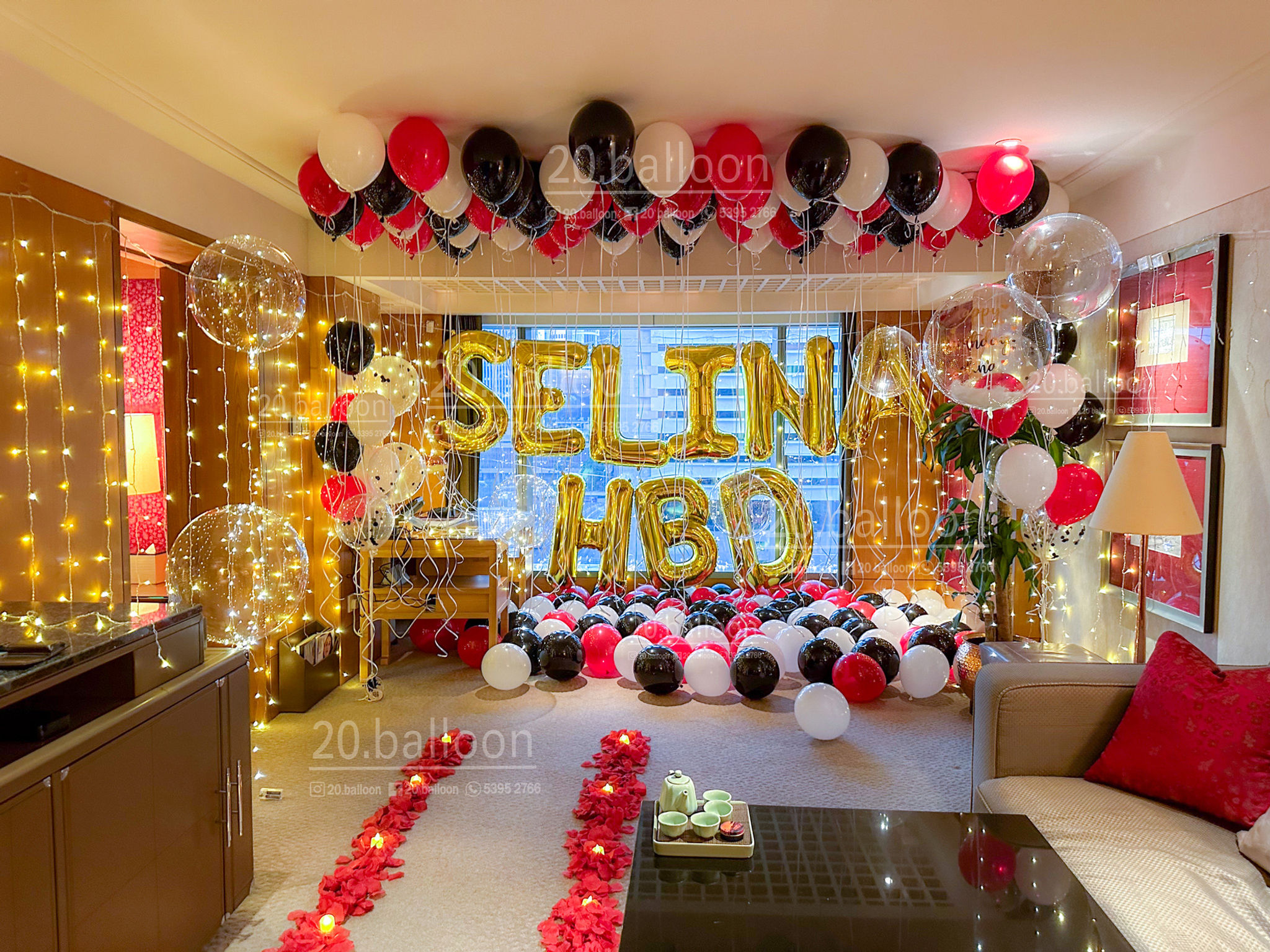 生日氣球佈置套裝 | 40-inch HBD Balloon SetB