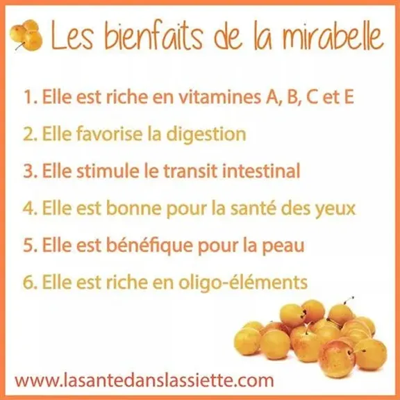 Les bienfaits de la mirabelle — free download