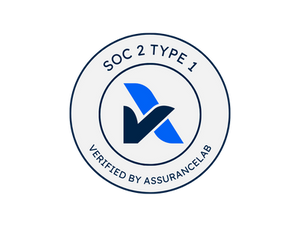 Ventus.ai's SOC 2 Type I certification badge with freight‑tech style graphics, signaling enterprise-grade controls for secure logistics AI and data protection.